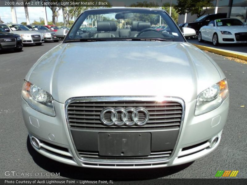 Light Silver Metallic / Black 2008 Audi A4 2.0T Cabriolet