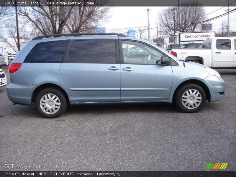 Blue Mirage Metallic / Stone 2008 Toyota Sienna LE