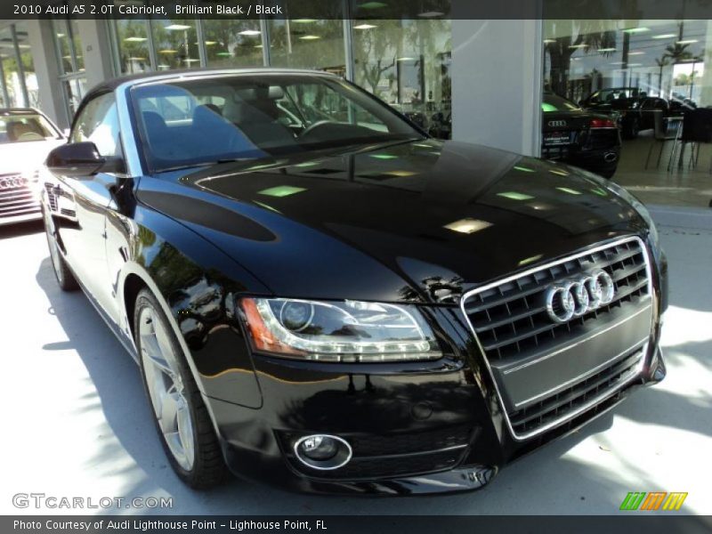 Brilliant Black / Black 2010 Audi A5 2.0T Cabriolet