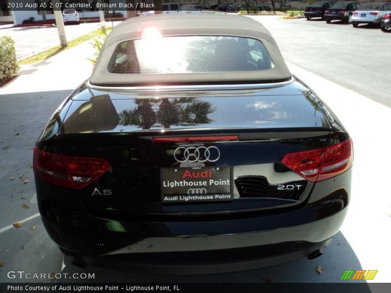 Brilliant Black / Black 2010 Audi A5 2.0T Cabriolet