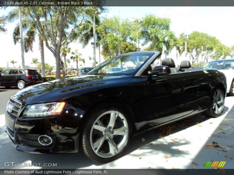 Brilliant Black / Black 2010 Audi A5 2.0T Cabriolet