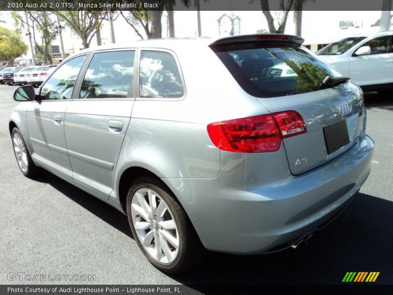 Monza Silver Metallic / Black 2010 Audi A3 2.0 TFSI