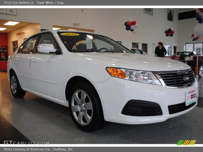 Clear White / Gray 2010 Kia Optima LX