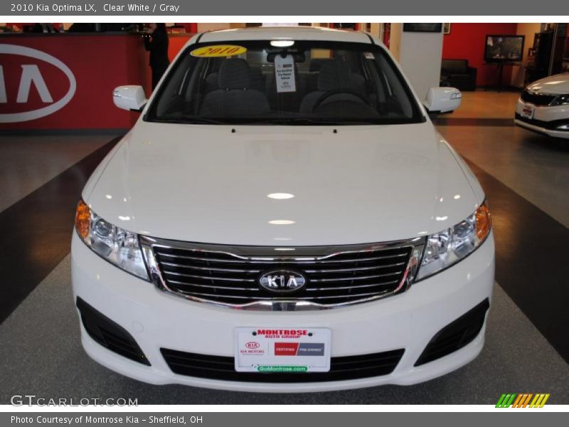 Clear White / Gray 2010 Kia Optima LX