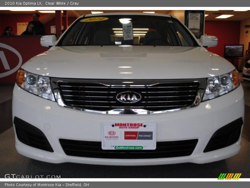 Clear White / Gray 2010 Kia Optima LX