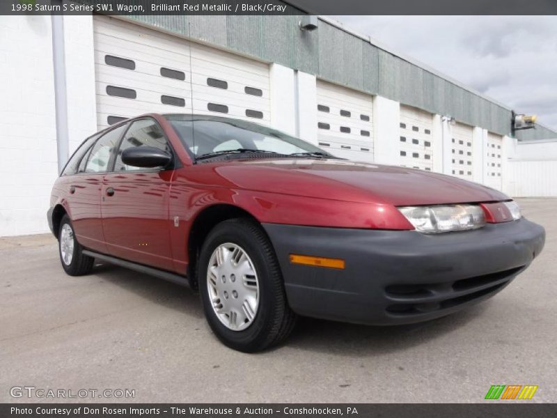 Brilliant Red Metallic / Black/Gray 1998 Saturn S Series SW1 Wagon