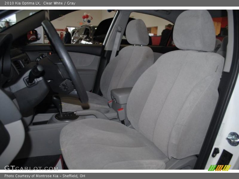 Clear White / Gray 2010 Kia Optima LX