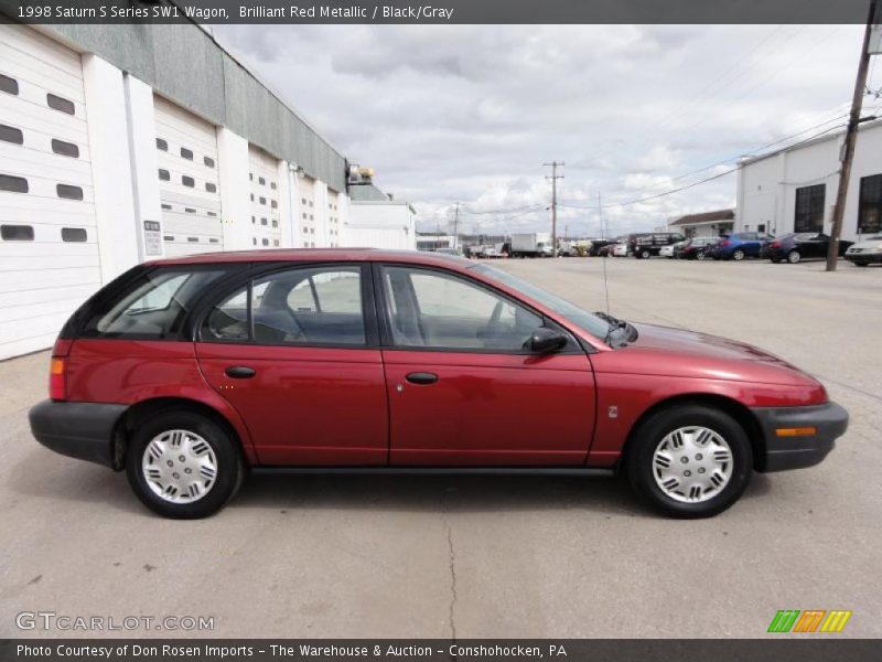 Brilliant Red Metallic / Black/Gray 1998 Saturn S Series SW1 Wagon