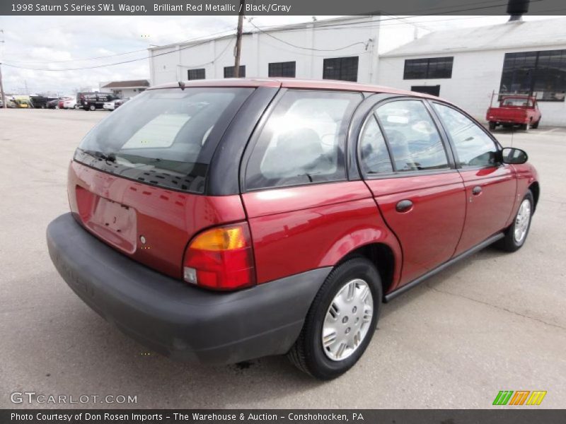 Brilliant Red Metallic / Black/Gray 1998 Saturn S Series SW1 Wagon