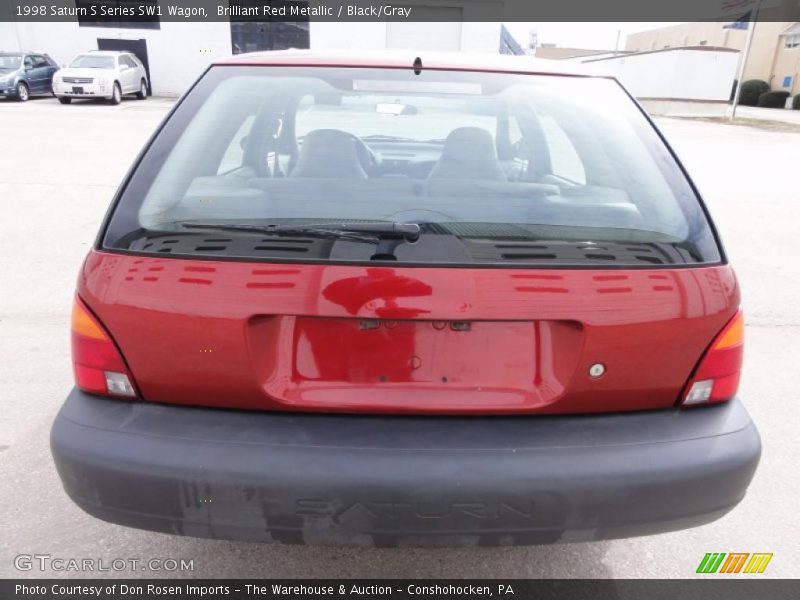 Brilliant Red Metallic / Black/Gray 1998 Saturn S Series SW1 Wagon