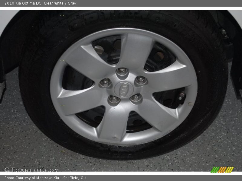 Clear White / Gray 2010 Kia Optima LX