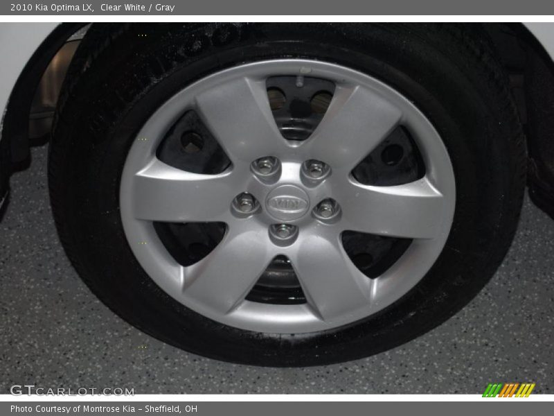 Clear White / Gray 2010 Kia Optima LX