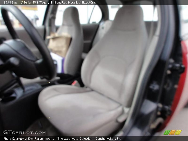 Brilliant Red Metallic / Black/Gray 1998 Saturn S Series SW1 Wagon