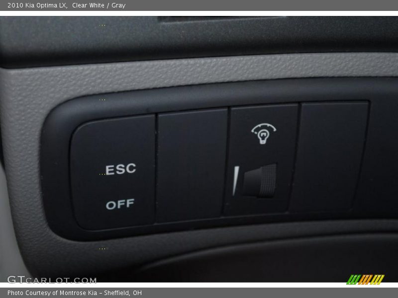 Clear White / Gray 2010 Kia Optima LX