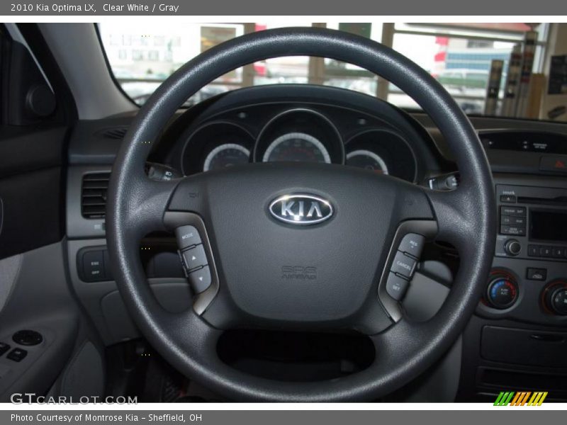 Clear White / Gray 2010 Kia Optima LX