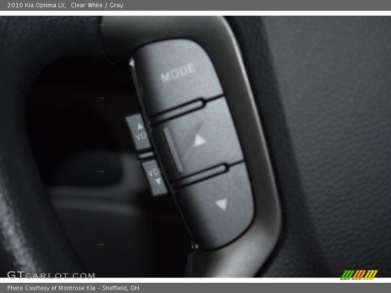 Clear White / Gray 2010 Kia Optima LX