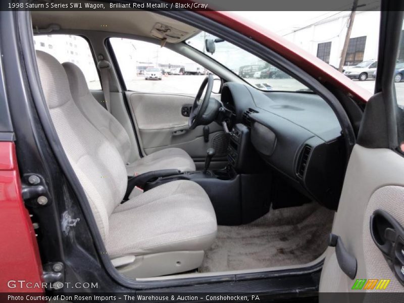 Brilliant Red Metallic / Black/Gray 1998 Saturn S Series SW1 Wagon