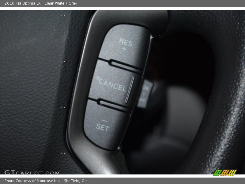 Clear White / Gray 2010 Kia Optima LX