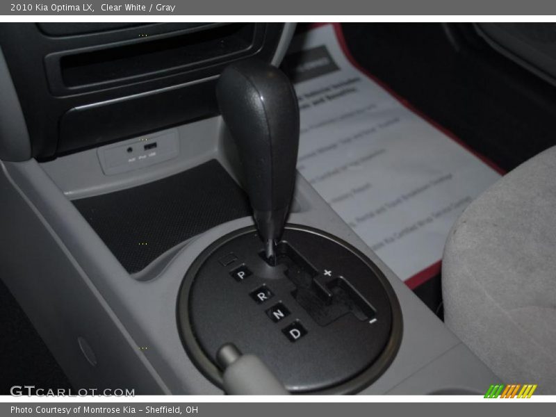 Clear White / Gray 2010 Kia Optima LX