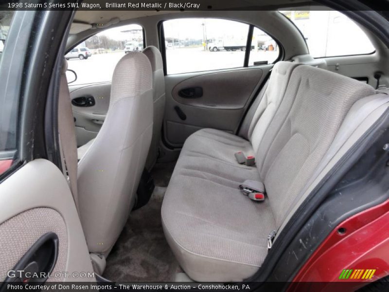Brilliant Red Metallic / Black/Gray 1998 Saturn S Series SW1 Wagon