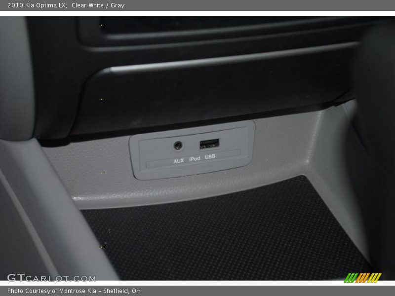 Clear White / Gray 2010 Kia Optima LX
