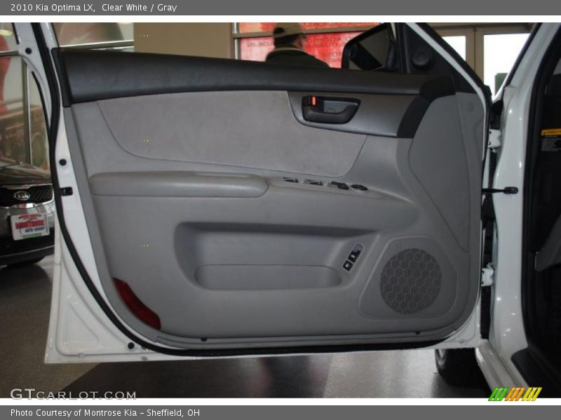 Clear White / Gray 2010 Kia Optima LX