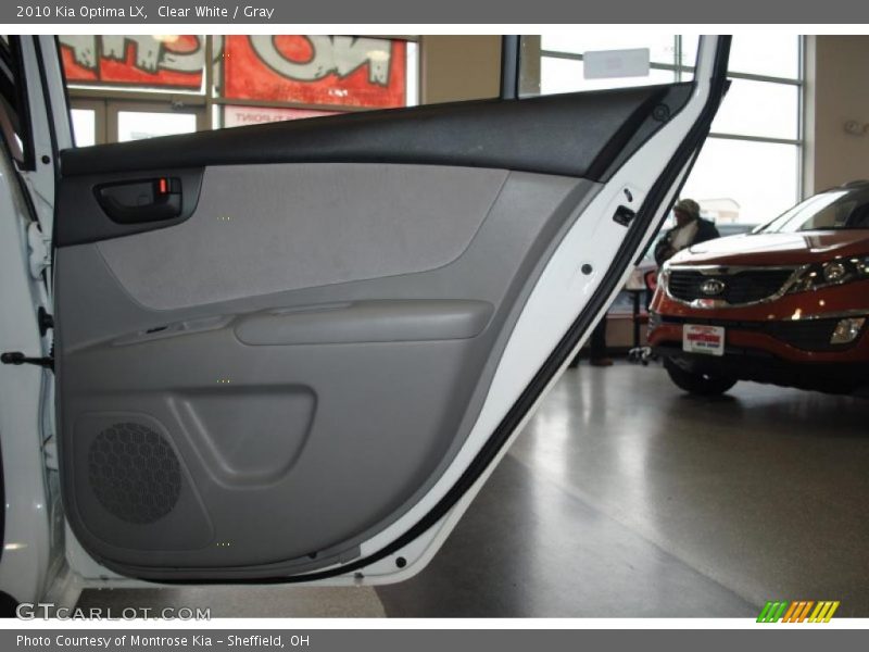 Clear White / Gray 2010 Kia Optima LX