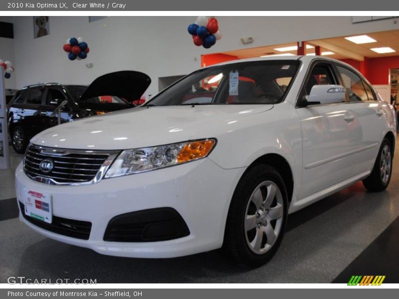 Clear White / Gray 2010 Kia Optima LX