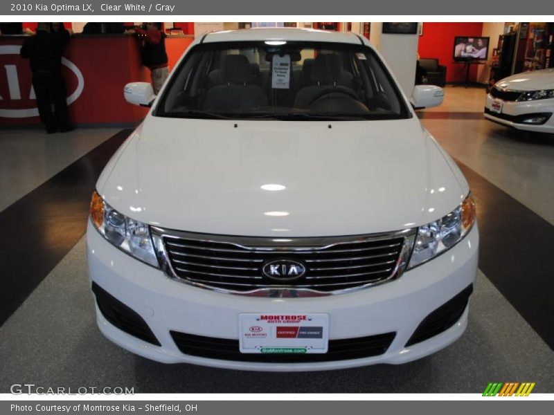 Clear White / Gray 2010 Kia Optima LX