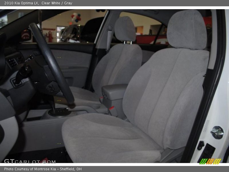 Clear White / Gray 2010 Kia Optima LX