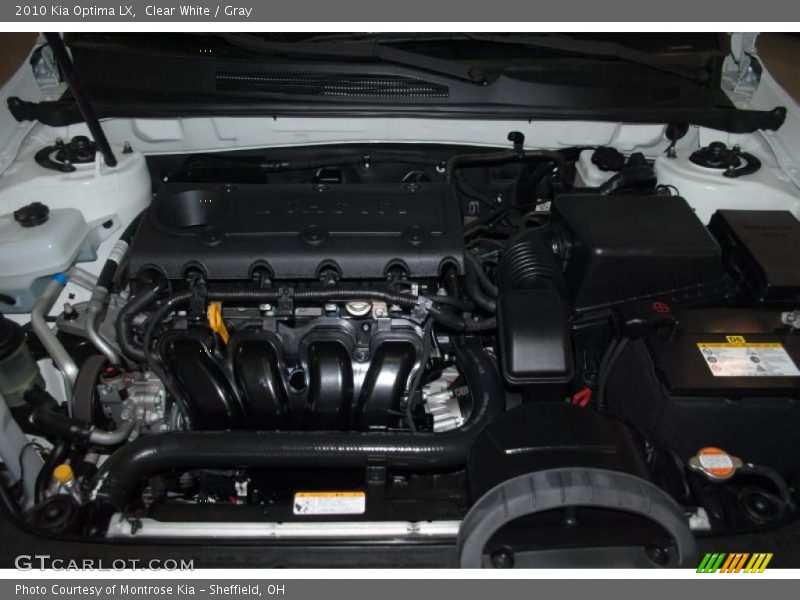 Clear White / Gray 2010 Kia Optima LX