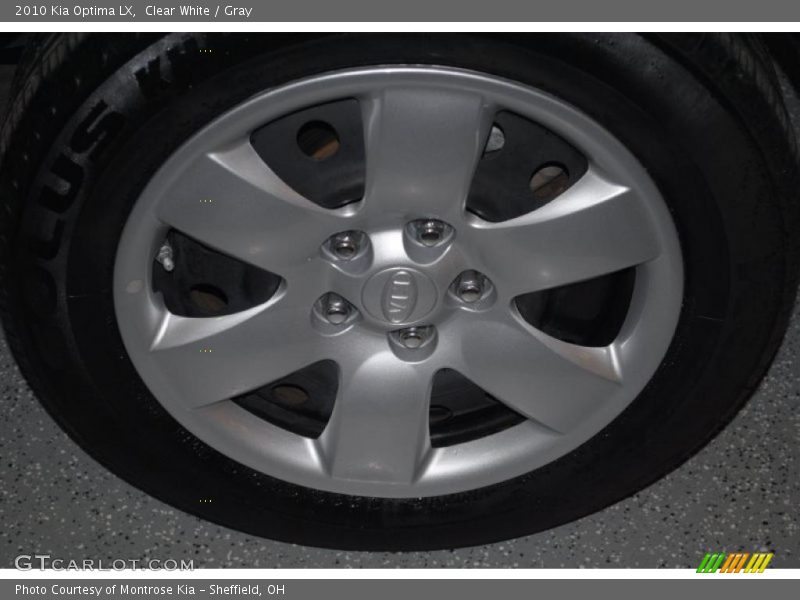 Clear White / Gray 2010 Kia Optima LX