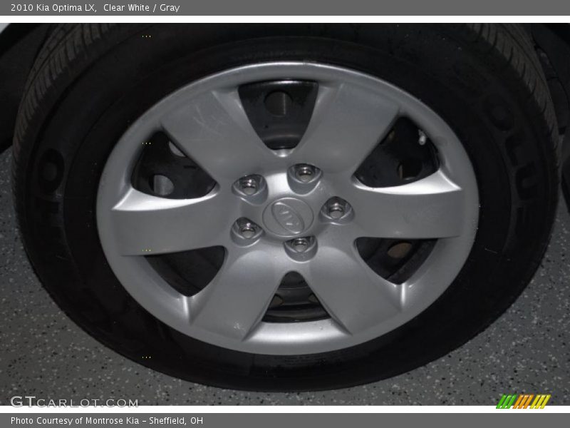 Clear White / Gray 2010 Kia Optima LX