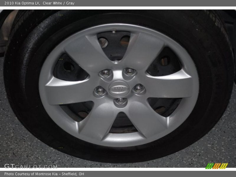 Clear White / Gray 2010 Kia Optima LX