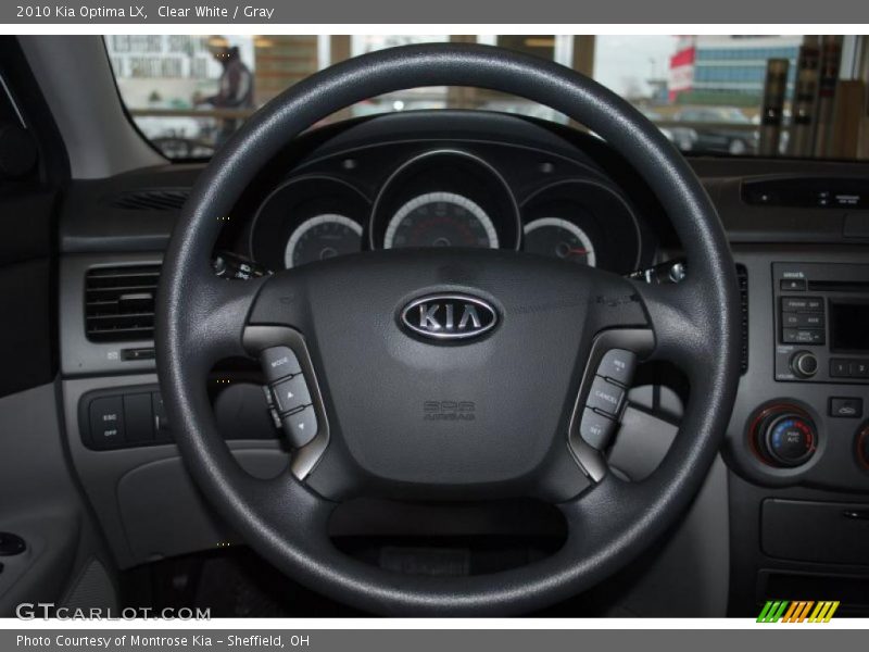 Clear White / Gray 2010 Kia Optima LX