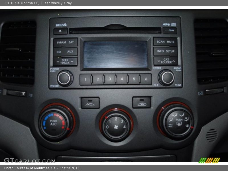 Clear White / Gray 2010 Kia Optima LX