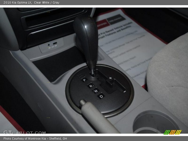 Clear White / Gray 2010 Kia Optima LX