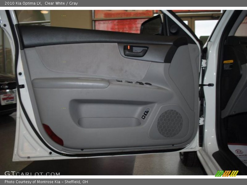 Clear White / Gray 2010 Kia Optima LX