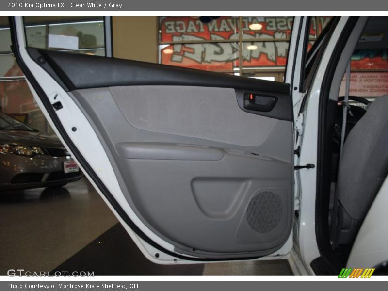 Clear White / Gray 2010 Kia Optima LX