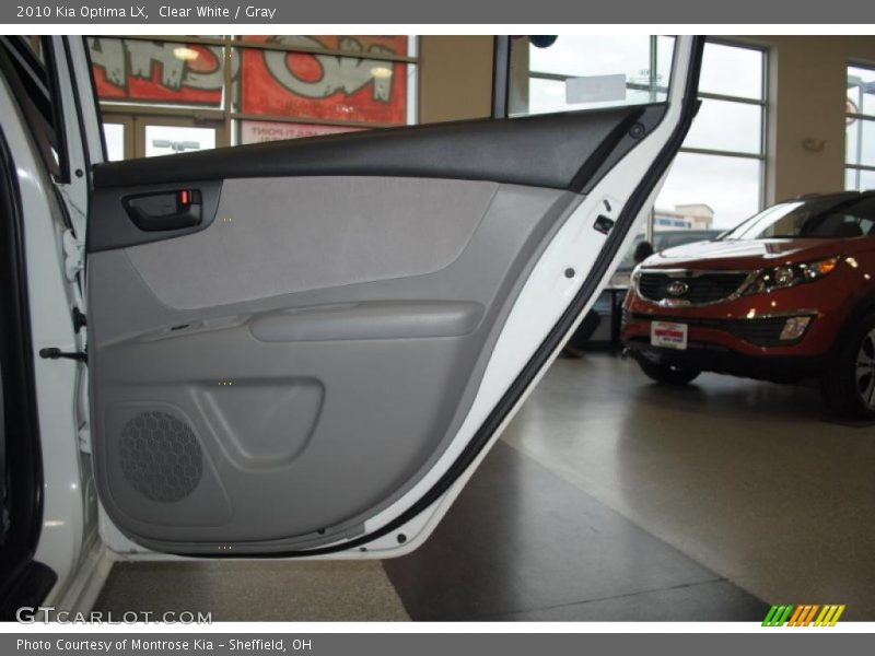 Clear White / Gray 2010 Kia Optima LX