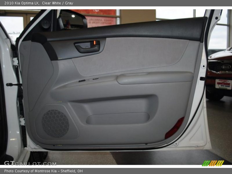 Clear White / Gray 2010 Kia Optima LX