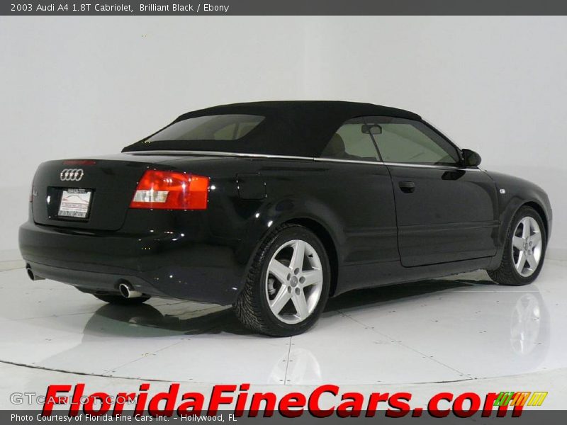 Brilliant Black / Ebony 2003 Audi A4 1.8T Cabriolet