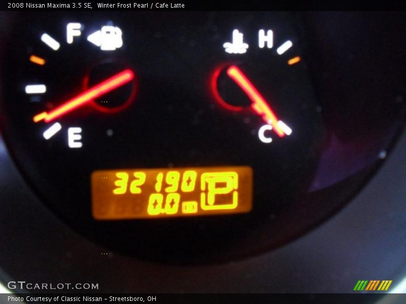 Winter Frost Pearl / Cafe Latte 2008 Nissan Maxima 3.5 SE