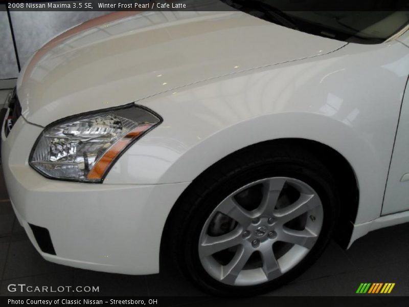Winter Frost Pearl / Cafe Latte 2008 Nissan Maxima 3.5 SE