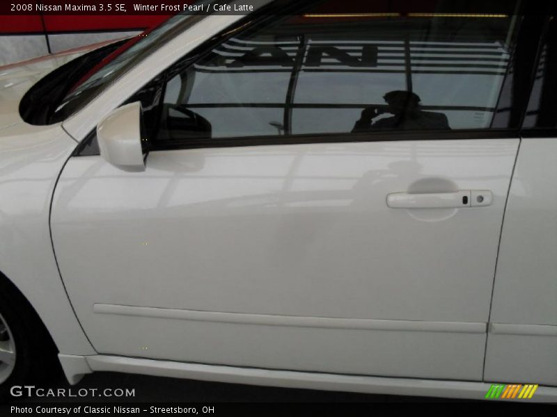 Winter Frost Pearl / Cafe Latte 2008 Nissan Maxima 3.5 SE