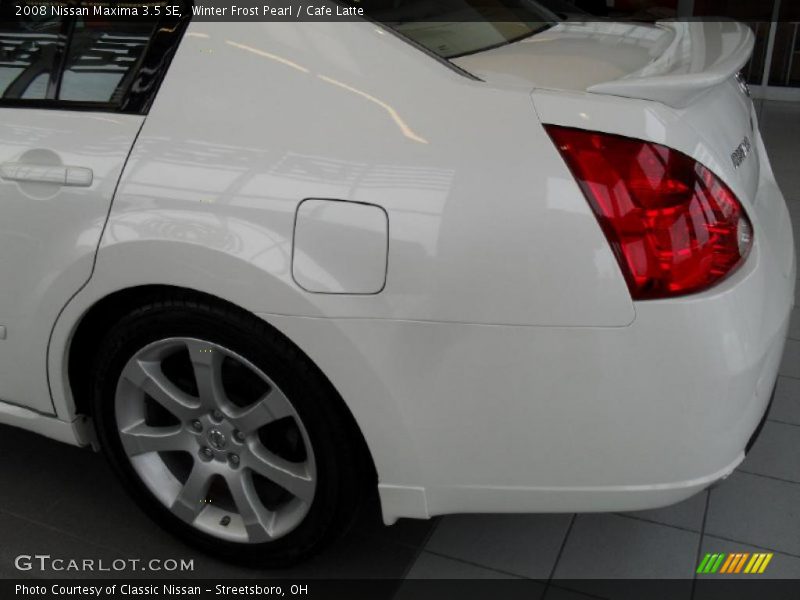 Winter Frost Pearl / Cafe Latte 2008 Nissan Maxima 3.5 SE