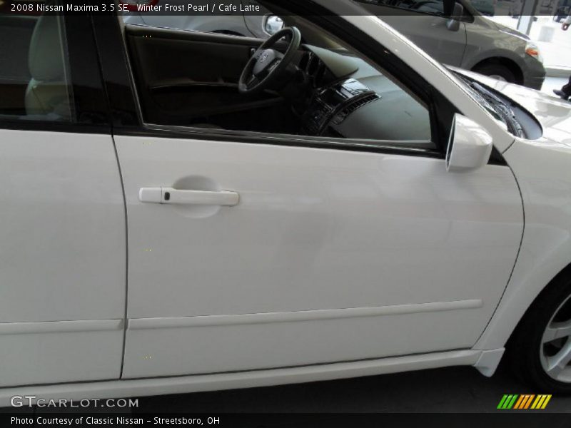 Winter Frost Pearl / Cafe Latte 2008 Nissan Maxima 3.5 SE