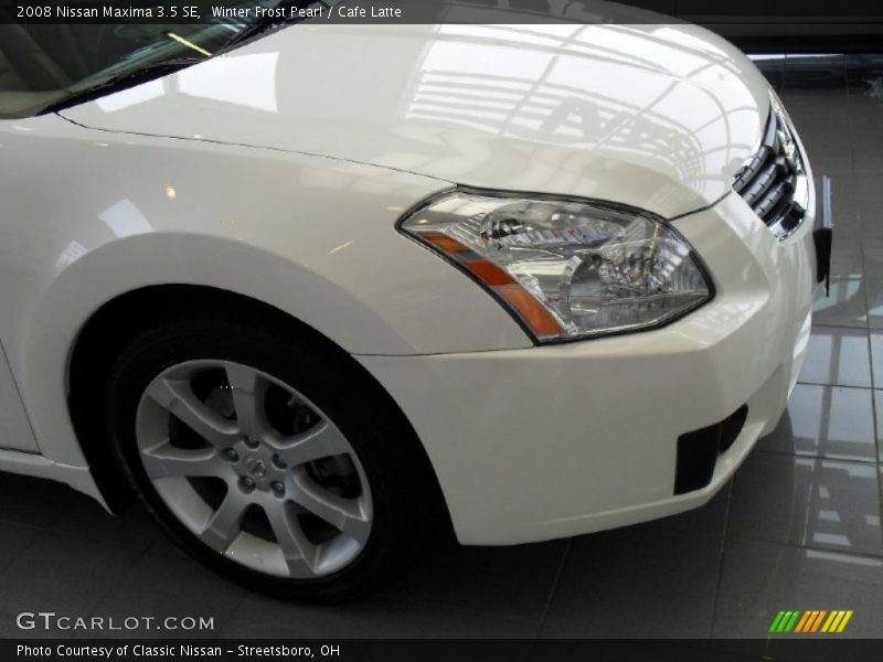 Winter Frost Pearl / Cafe Latte 2008 Nissan Maxima 3.5 SE