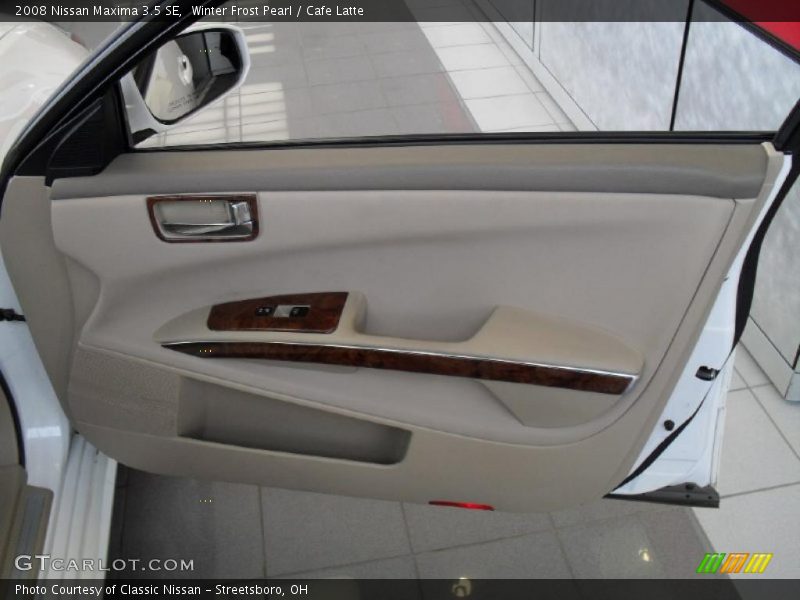 Winter Frost Pearl / Cafe Latte 2008 Nissan Maxima 3.5 SE