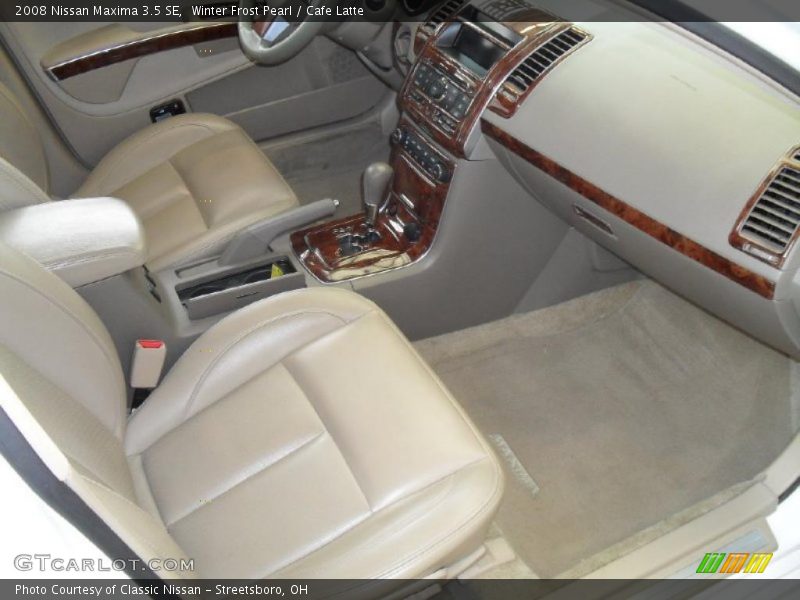 Winter Frost Pearl / Cafe Latte 2008 Nissan Maxima 3.5 SE